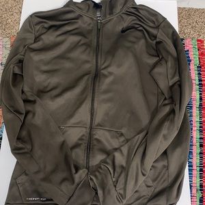 Green Nike zip up